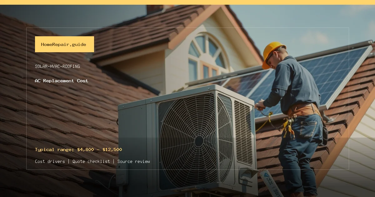 AC Replacement Cost cost guide cover image