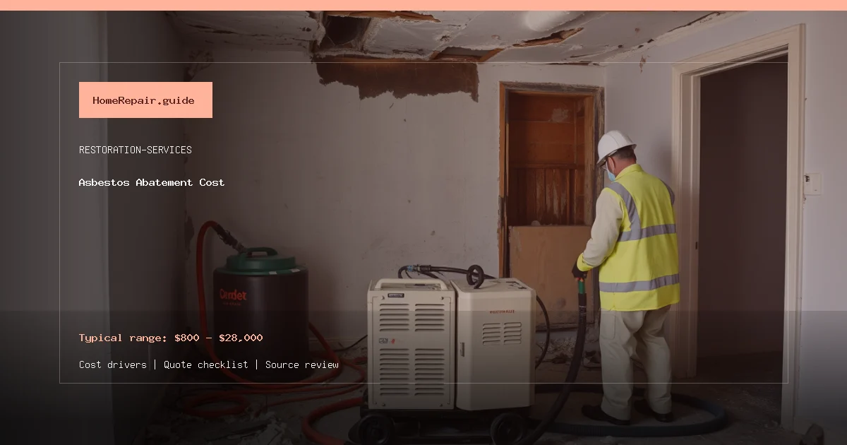Asbestos Abatement Cost cost guide cover image