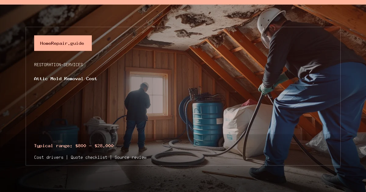 Attic Mold Removal Cost cost guide cover image