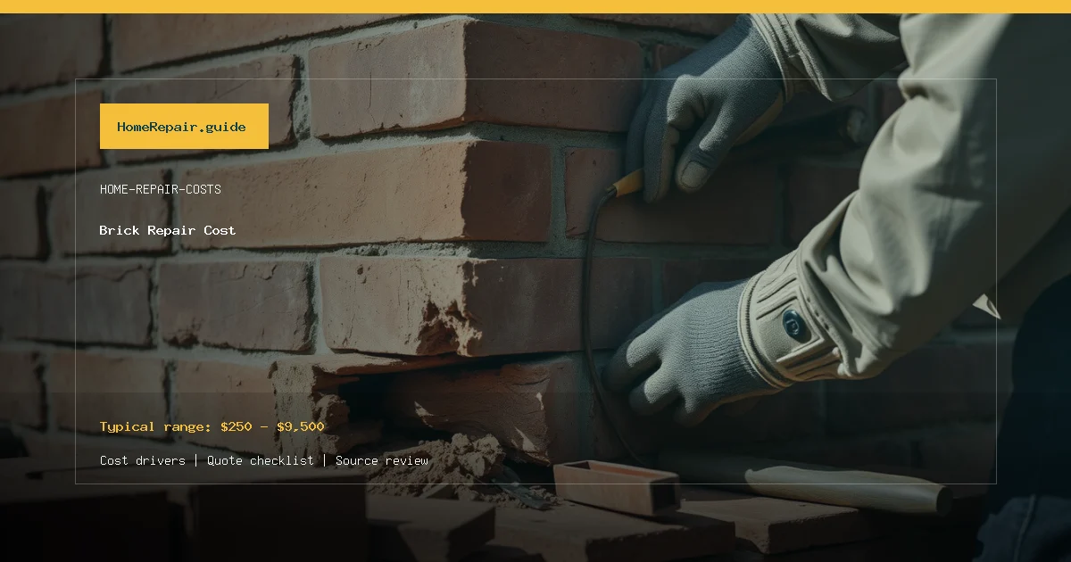 Brick Repair Cost cost guide cover image