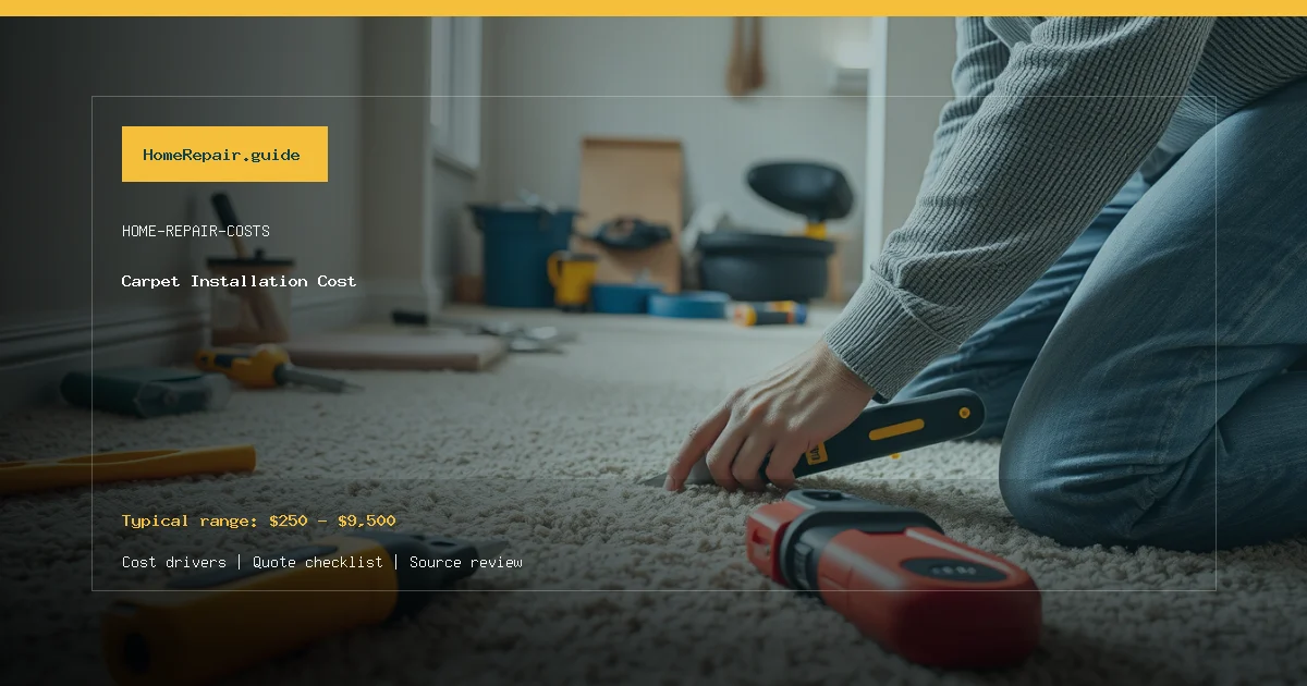 Carpet Installation Cost cost guide cover image
