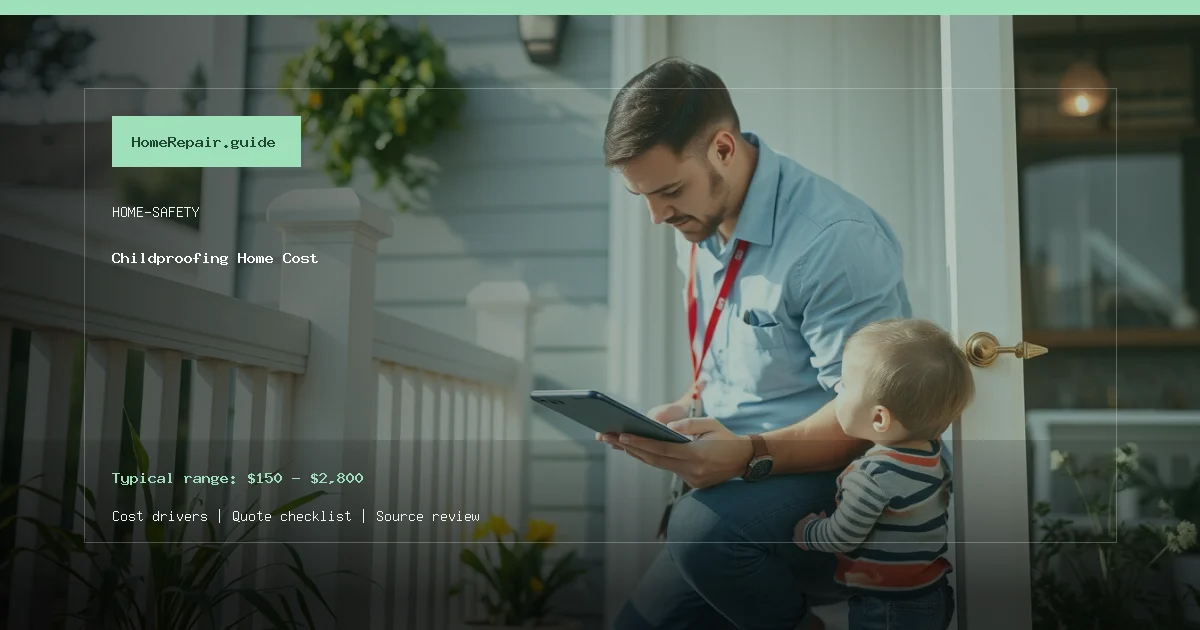 Childproofing Home Cost cost guide cover image