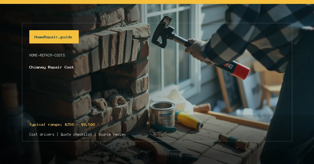 Chimney Repair Cost cost guide cover image