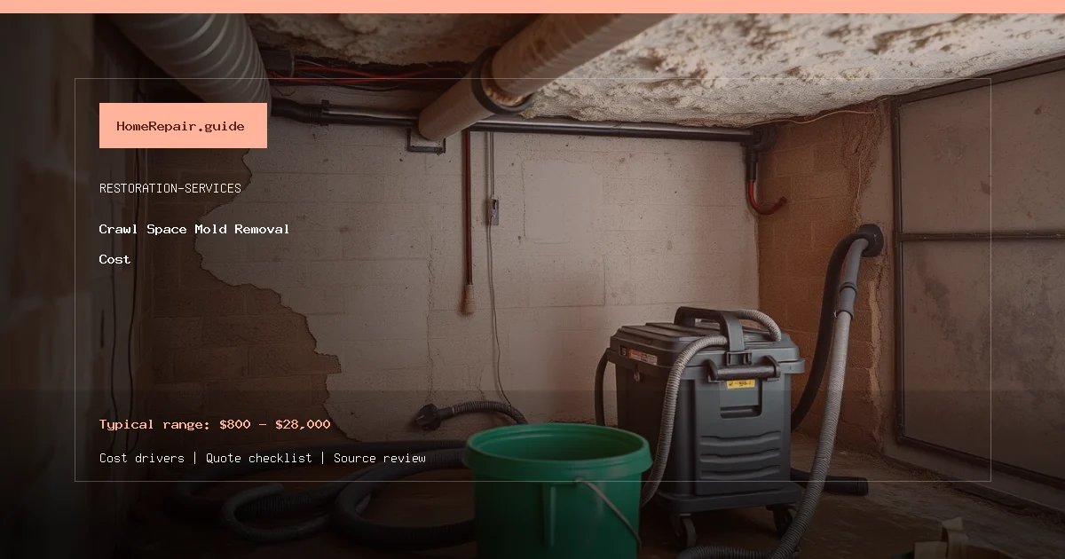 Crawl Space Mold Removal Cost cost guide cover image