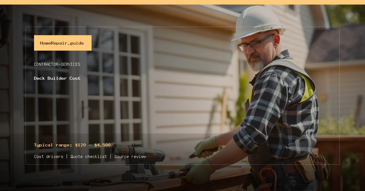 Deck Builder Cost cost guide cover image