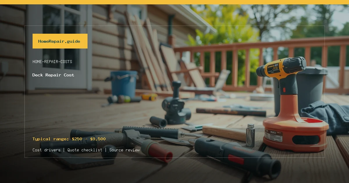 Deck Repair Cost cost guide cover image