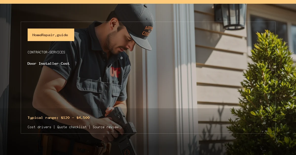 Door Installer Cost cost guide cover image