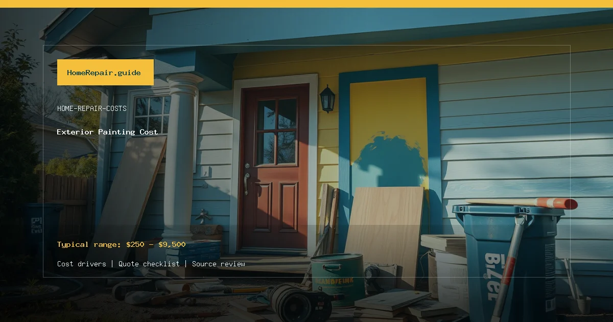 Exterior Painting Cost cost guide cover image