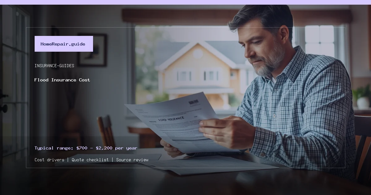 Flood Insurance Cost cost guide cover image