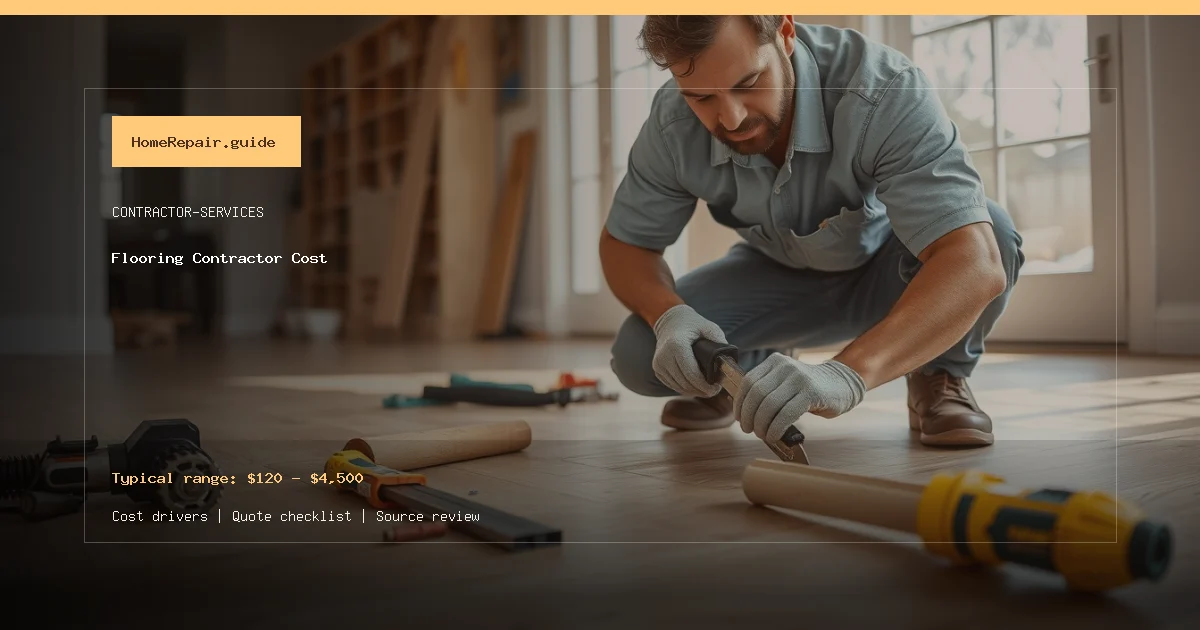 Flooring Contractor Cost cost guide cover image