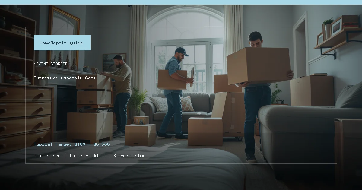 Furniture Assembly Cost cost guide cover image