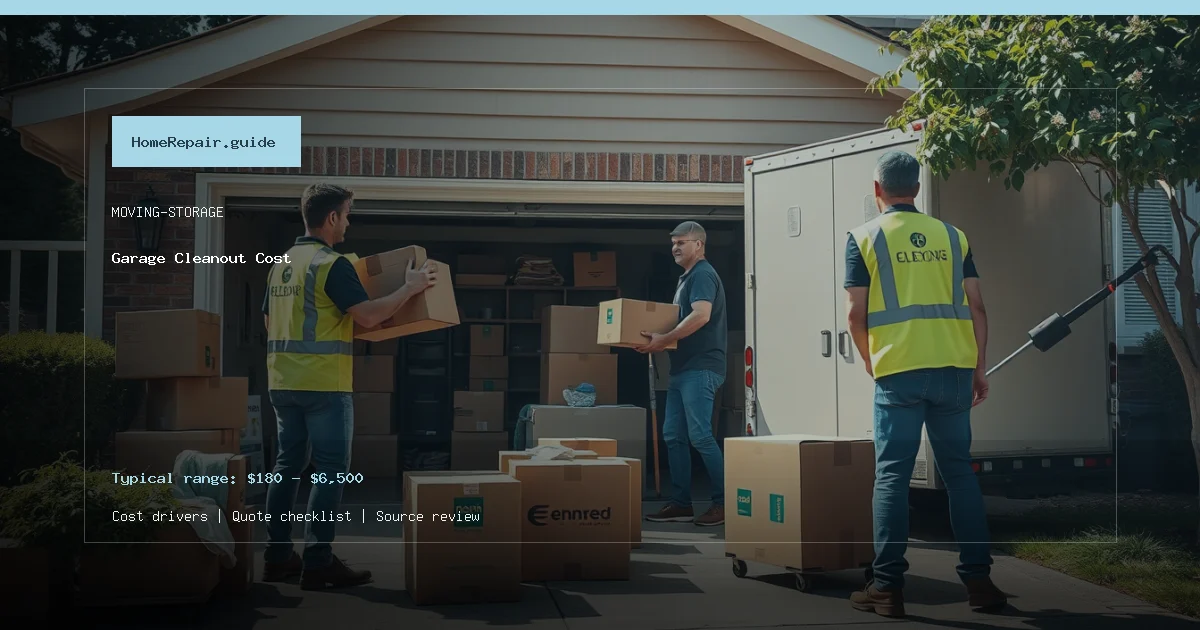 Garage Cleanout Cost cost guide cover image