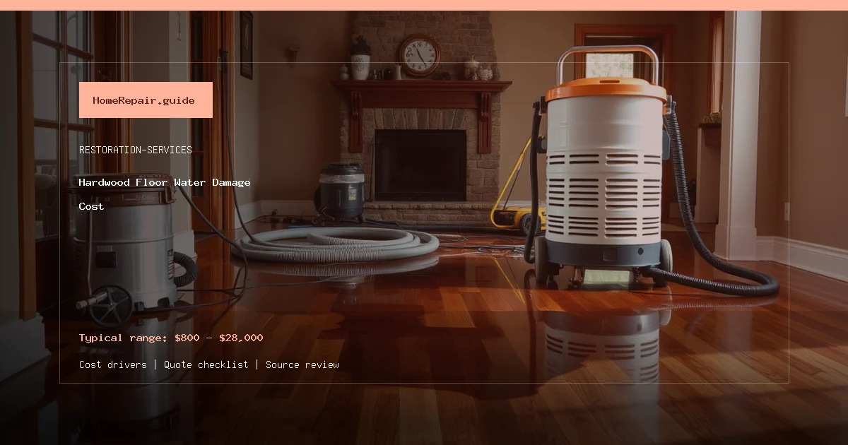 Hardwood Floor Water Damage Cost cost guide cover image