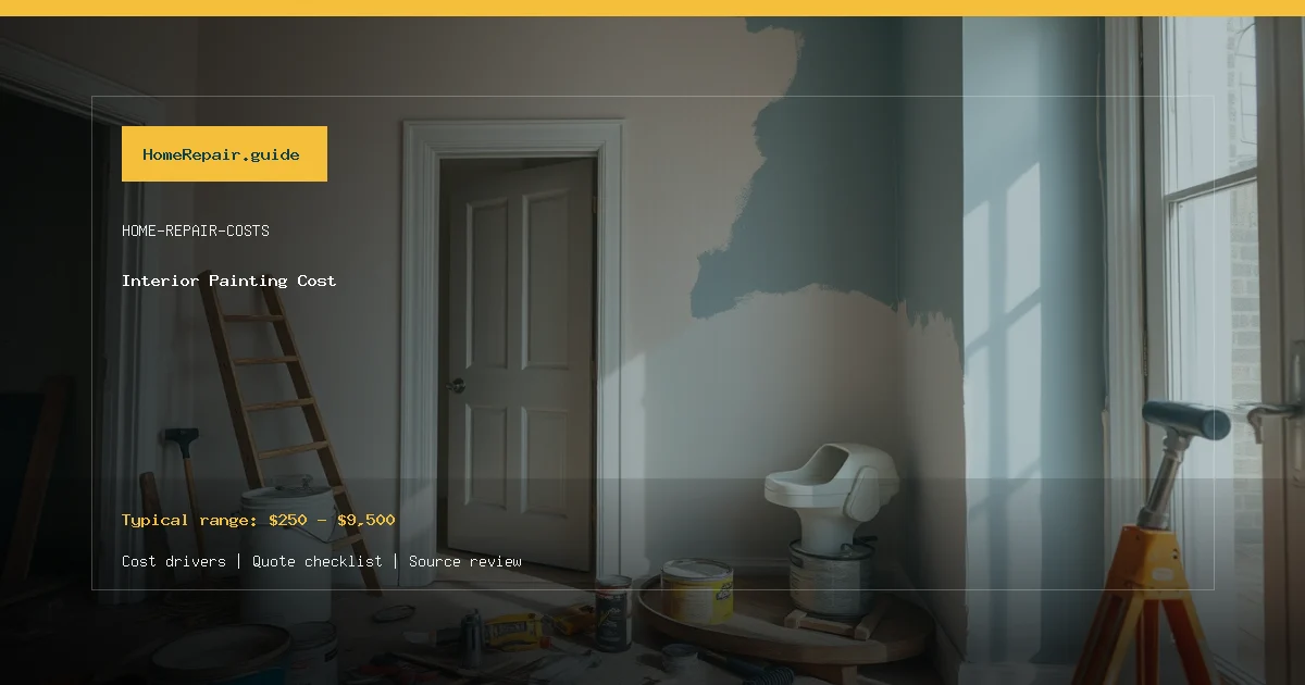 Interior Painting Cost cost guide cover image