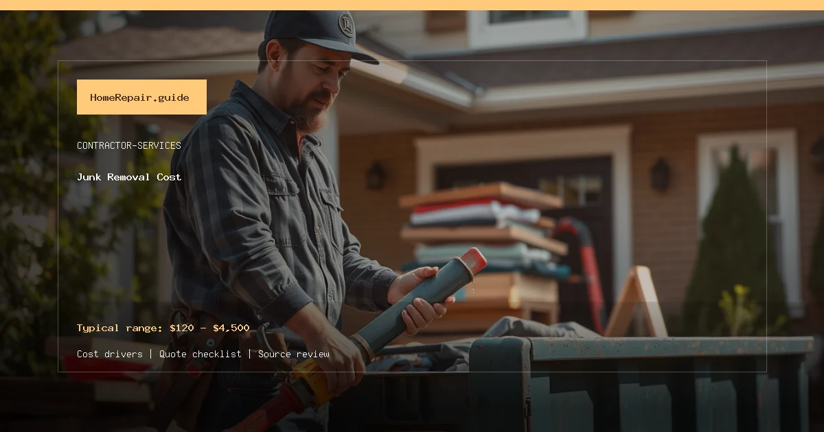 Junk Removal Cost cost guide cover image