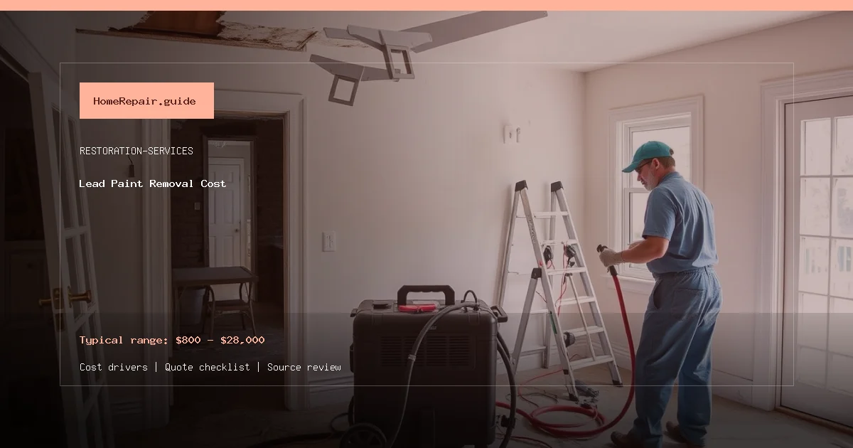 Lead Paint Removal Cost cost guide cover image