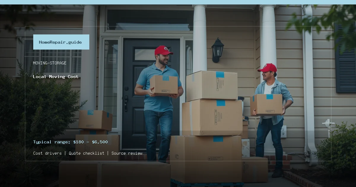 Local Moving Cost cost guide cover image