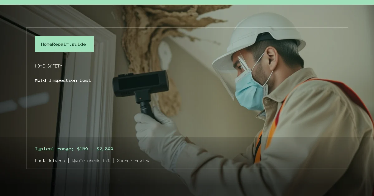 Mold Inspection Cost cost guide cover image