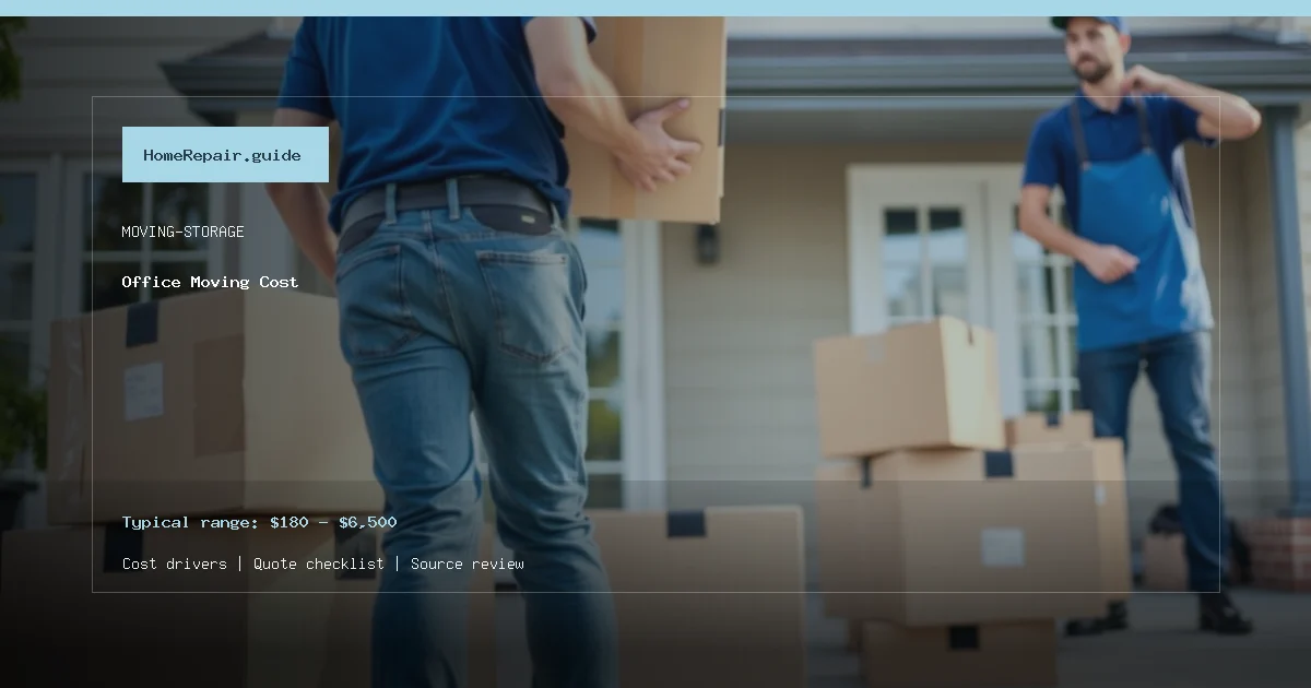 Office Moving Cost cost guide cover image