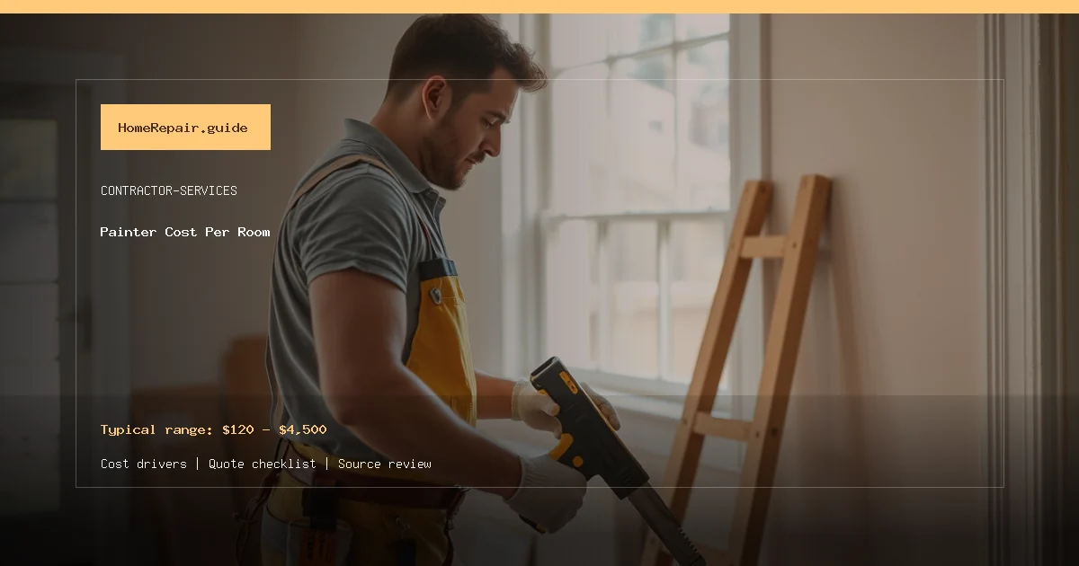 Painter Cost Per Room cost guide cover image