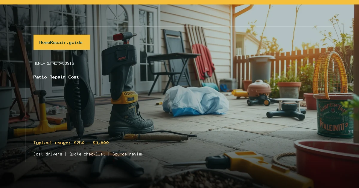 Patio Repair Cost cost guide cover image
