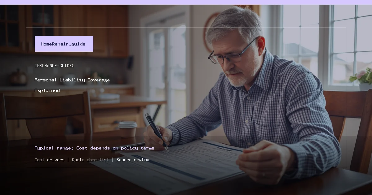 Personal Liability Coverage Explained cost guide cover image