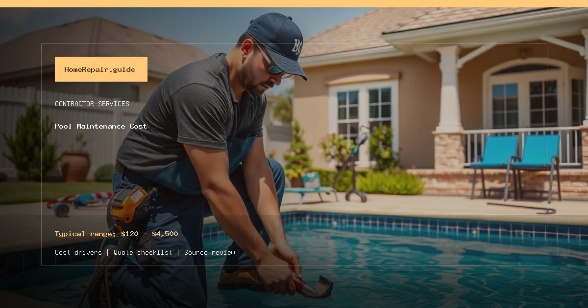 Pool Maintenance Cost cost guide cover image