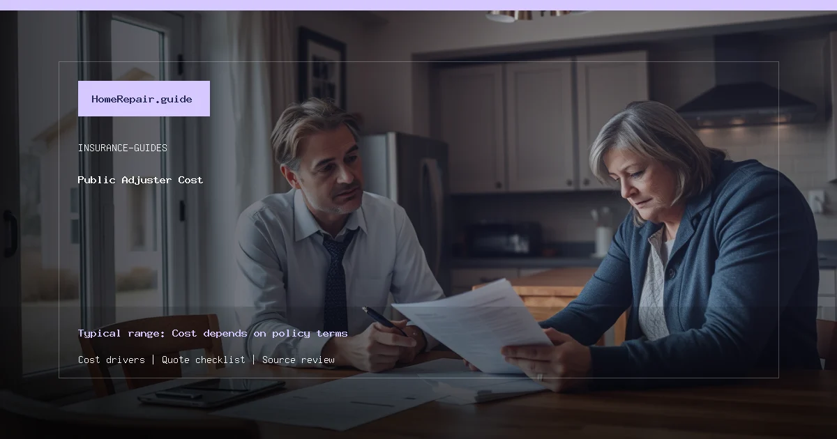 Public Adjuster Cost cost guide cover image
