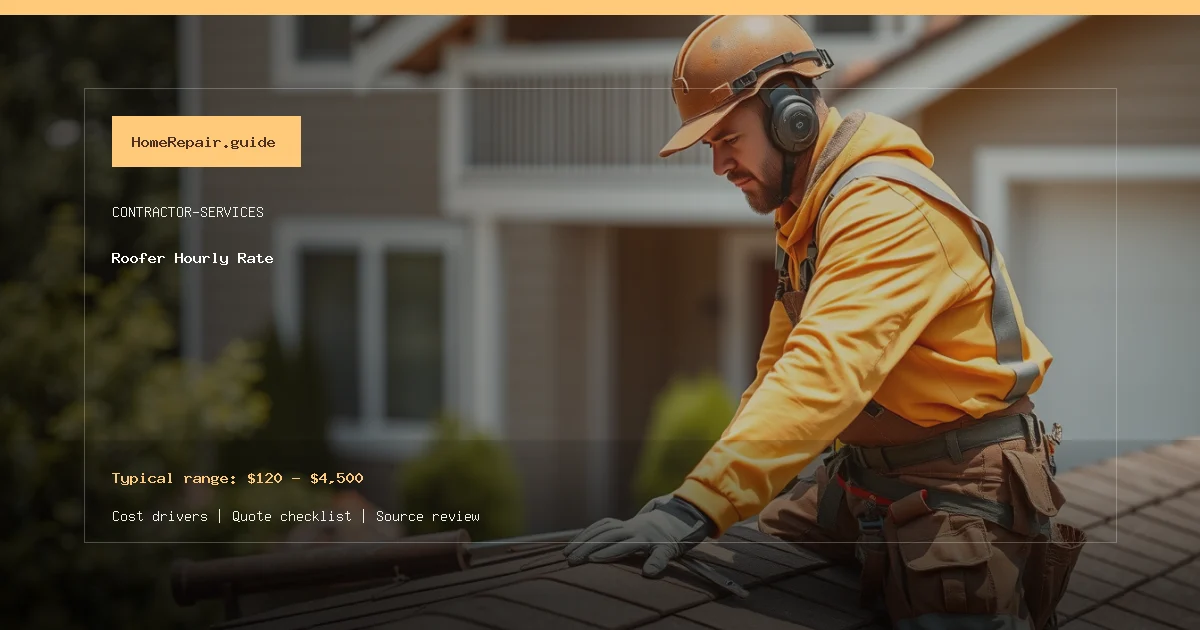 Roofer Hourly Rate cost guide cover image
