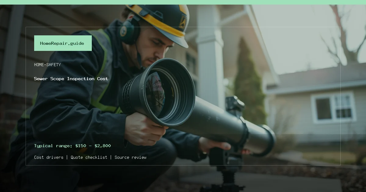 Sewer Scope Inspection Cost cost guide cover image