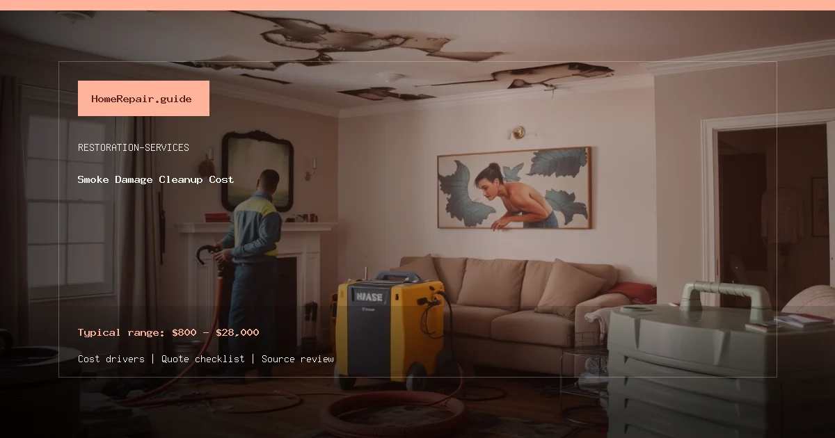 Smoke Damage Cleanup Cost cost guide cover image