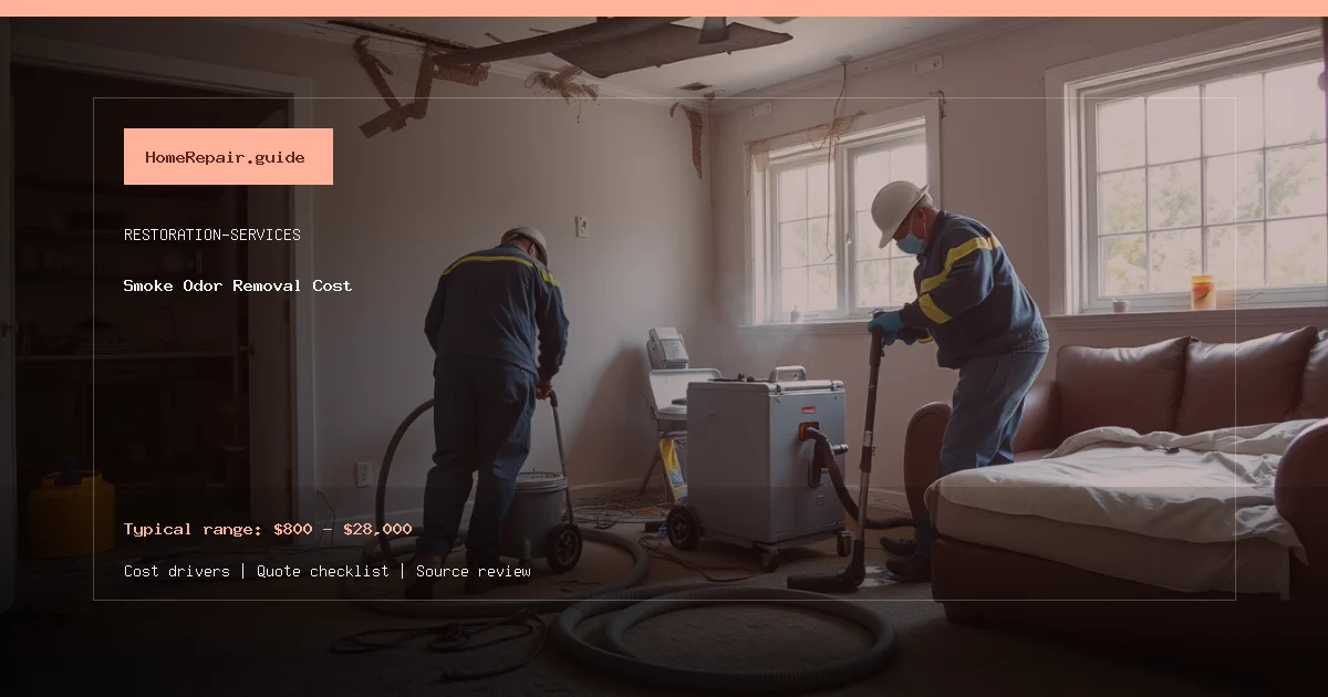 Smoke Odor Removal Cost cost guide cover image