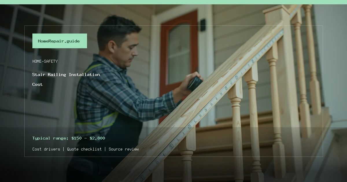 Stair Railing Installation Cost cost guide cover image