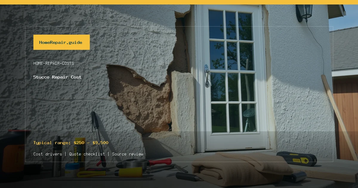 Stucco Repair Cost cost guide cover image