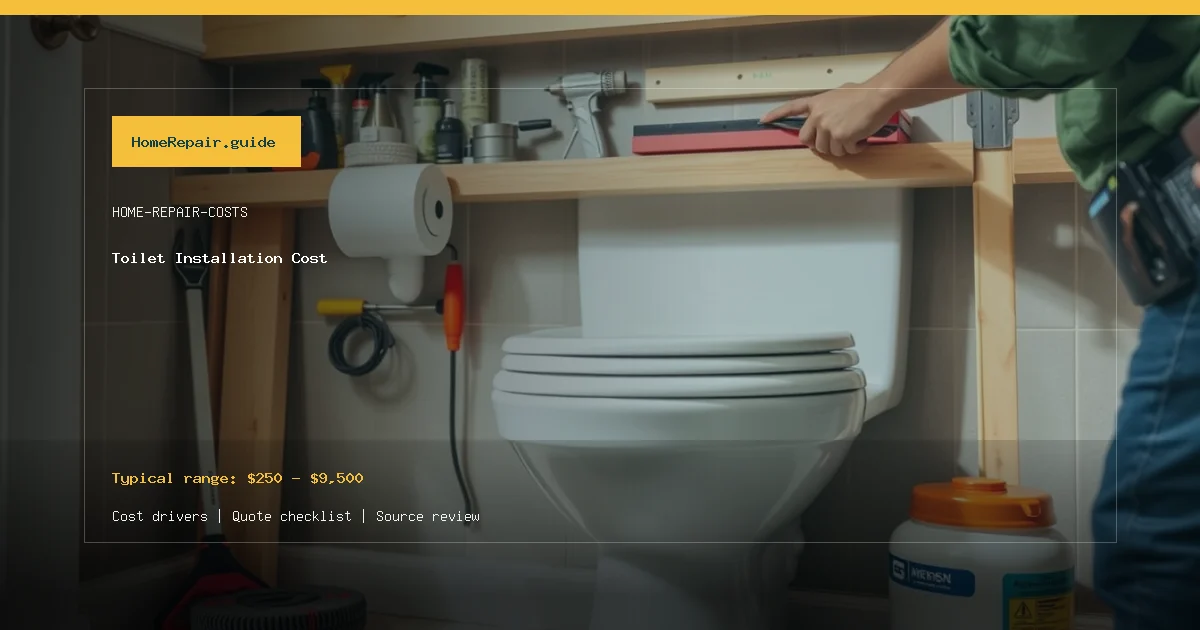 Toilet Installation Cost cost guide cover image